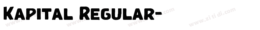 Kapital Regular字体转换